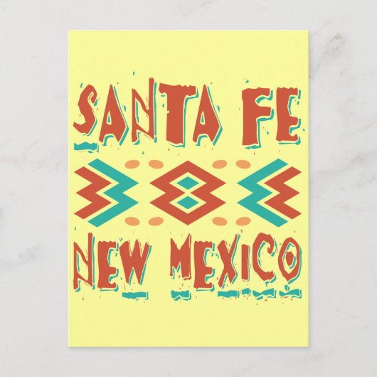 SANTA FE, NEW MEXICO POSTKARTE (Vorderseite)
