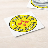 Santa Fe New Mexico Rechteckiger Pappuntersetzer (angewinkelt)