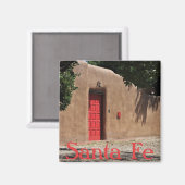 Santa Fe New Mexico Red Door Magnet (Vorderseite/Rückseite)
