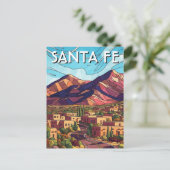 Santa Fe New Mexico Reise Postkarte (Stehend Vorderseite)