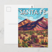 Santa Fe New Mexico Reise Postkarte (Vorne/Hinten)