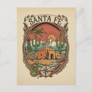 Santa Fe New Mexico Reise Postkarte