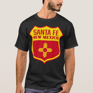 Santa Fe New Mexico Retail Flaggenschild gelb T-Shirt