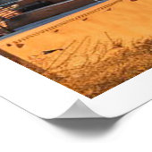 Santa Fe New Mexico Retro Travel Poster (Ecke)