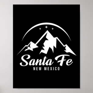 Santa Fe New Mexico Ski Resort Skifahren Snowboard Poster