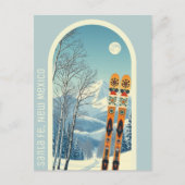 Santa Fe New Mexico Skiurlaub Postkarte (Vorderseite)