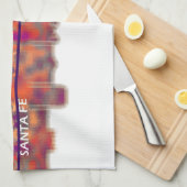 Santa Fe New Mexico Skyline Geschirrtuch (Viertel Falte)