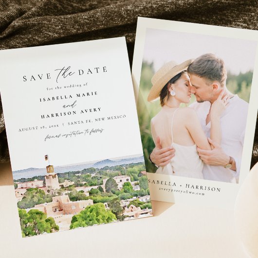 SANTA FE New Mexico Skyline Save the Date Einladung