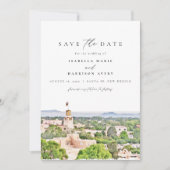 SANTA FE New Mexico Skyline Save the Date Einladung (Vorderseite)