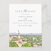 SANTA FE New Mexico Skyline Save the Date Postkarte (Vorderseite)