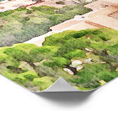 SANTA FE New Mexico Skyline Wedding Willkommen Poster (Ecke)