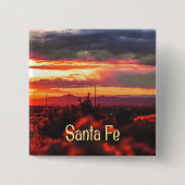 Santa Fe New Mexico Sun Set Button (Vorderseite)