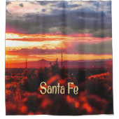 Santa Fe New Mexico Sun Set Duschvorhang (Vorderseite)