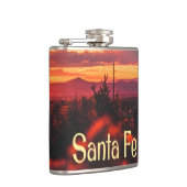 Santa Fe New Mexico Sun Set Flachmann (Rechts)