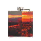 Santa Fe New Mexico Sun Set Flachmann (Rückseite)