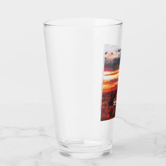 Santa Fe New Mexico Sun Set Glas (Rechts)