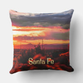 Santa Fe New Mexico Sun Set Kissen (Rückseite)