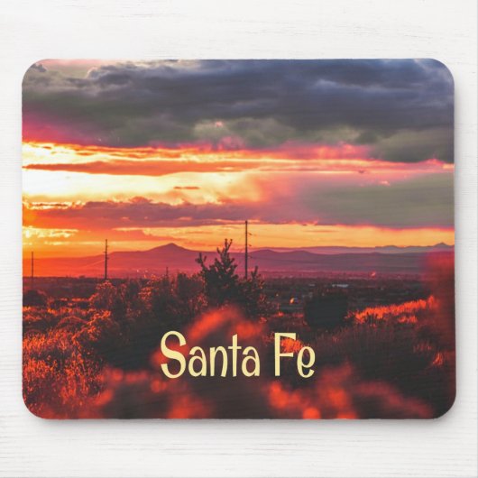 Santa Fe New Mexico Sun Set Mousepad (Vorne)