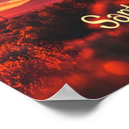 Santa Fe New Mexico Sun Set Poster (Ecke)