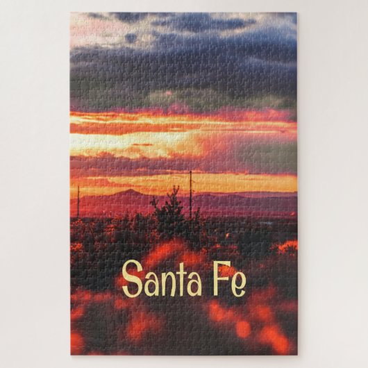 Santa Fe New Mexico Sun Set Puzzle (Vertikal)