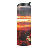 Santa Fe New Mexico Sun Set Thermosbecher (Nach links gedreht)