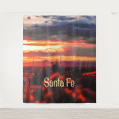 Santa Fe New Mexico Sun Set Wandteppich (Vorderseite)