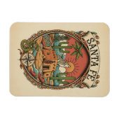 Santa Fe New Mexico Travel Magnet (Horizontal)