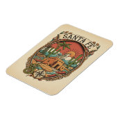 Santa Fe New Mexico Travel Magnet (Linke Seite)