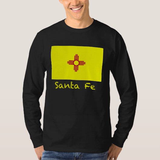 Santa Fe New Mexico USA Flag Souvenir T-Shirt (Vorderseite)