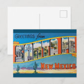 Santa Fe, New Mexico Vintag Art Postcard Postkarte (Vorne/Hinten)