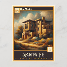 Santa Fe, New Mexico | VINTAG Postkarte
