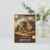 Santa Fe, New Mexico | VINTAG Postkarte (Stehend Vorderseite)