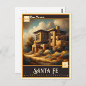 Santa Fe, New Mexico | VINTAG Postkarte (Vorne/Hinten)