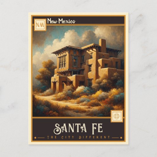 Santa Fe, New Mexico | VINTAG Postkarte (Vorderseite)