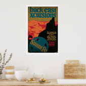 Santa Fe, New Mexico Vintage Travel Poster (Küche)