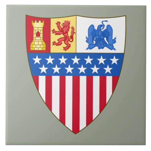 Santa Fe, New Mexico (Wappen) Fliese (Vorderseite)