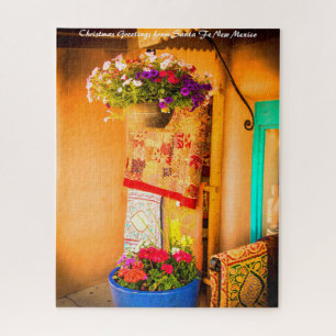 Santa Fe New Mexico. Weihnachtsgrüße Puzzle