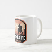 Santa Fe New Mexico Wüste Cowboy Kaffeetasse (VorderseiteRechts)
