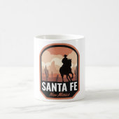 Santa Fe New Mexico Wüste Cowboy Kaffeetasse (Mittel)