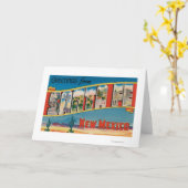 Santa Fe, New Mexiko - große Buchstabe-Szenen 2 Karte (Gelbe Blume)