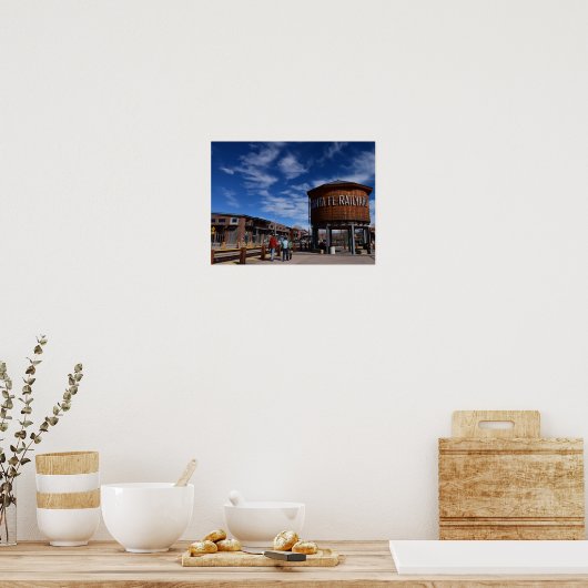 Santa Fe NM Bahnhof Park Wasserturm Poster (Küche)