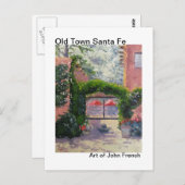 Santa Fe, NM Ölgemälde von John French Postkarte (Vorne/Hinten)