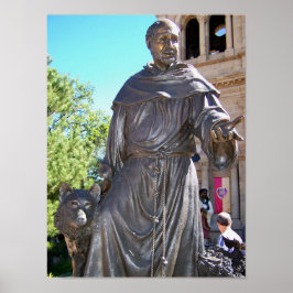 Santa Fe NM St. Francis Kathedrale Statue Poster