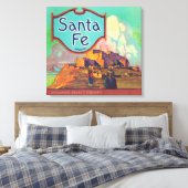 Santa Fe Orange LabelRedlands, CA Leinwanddruck (Insitu (Schlafzimmer))
