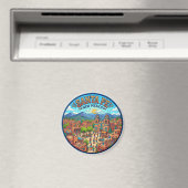 Santa Fe Plaza, Santa Fe USA Magnet (In Situ (Geschirrspüler))