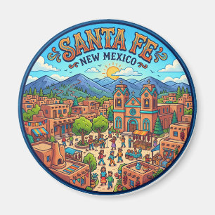 Santa Fe Plaza, Santa Fe USA Magnet