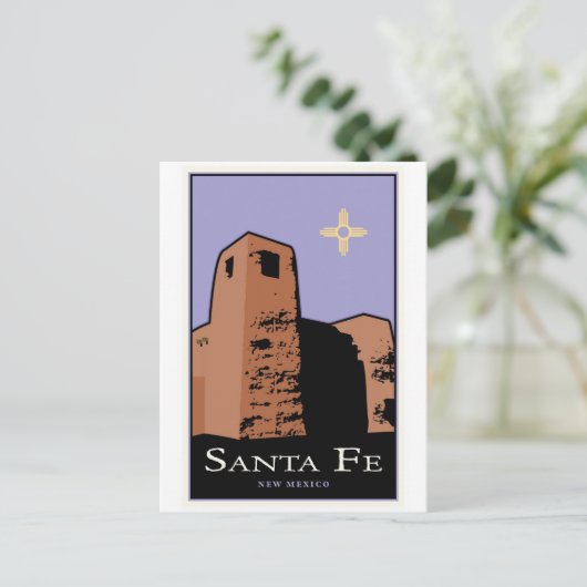 Santa Fe Postkarte (Stehend Vorderseite)