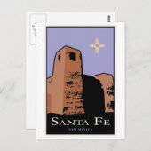 Santa Fe Postkarte (Vorne/Hinten)