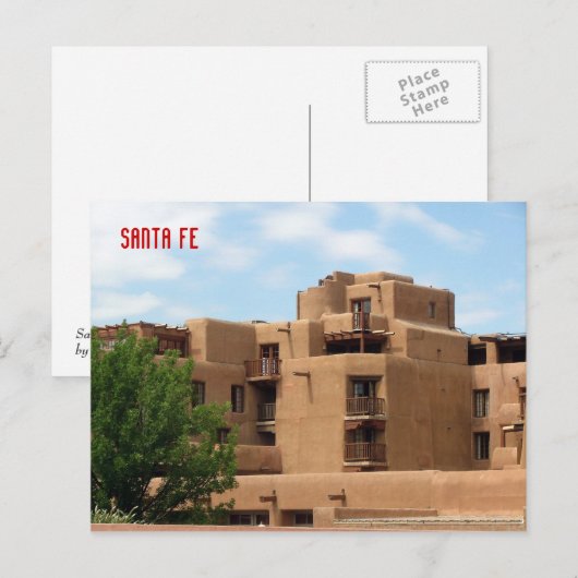 Santa Fe Postkarte (Vorne/Hinten)