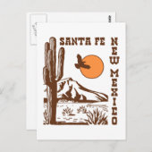 Santa Fe Postkarte (Vorne/Hinten)